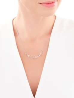 Naszyjnik srebrny - nieskończoności