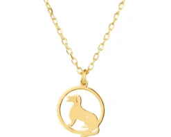 Naszyjnik srebrny - pies