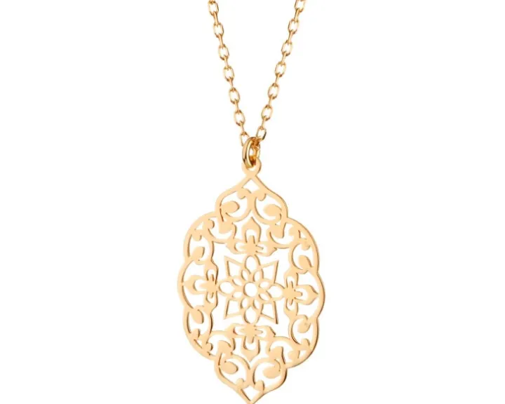 Naszyjnik srebrny - rozeta