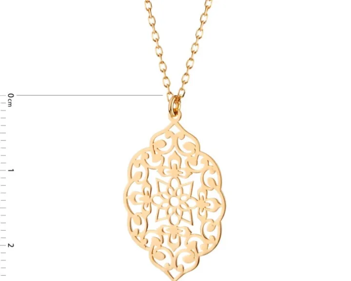 Naszyjnik srebrny - rozeta