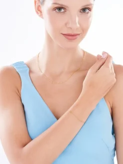 Naszyjnik srebrny - serca