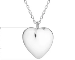 Naszyjnik srebrny - serce