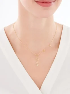 Naszyjnik srebrny - tulipany