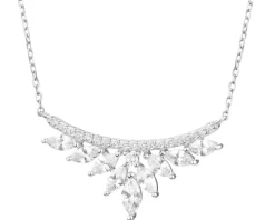 Naszyjnik srebrny z cyrkoniami