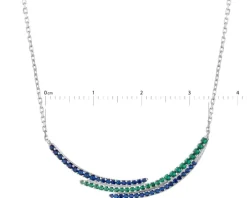 Naszyjnik srebrny z cyrkoniami