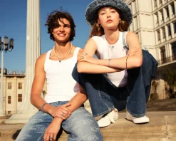 Naszyjnik srebrny z cyrkoniami - Księżyc