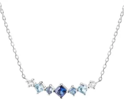 Naszyjnik srebrny z cyrkoniami