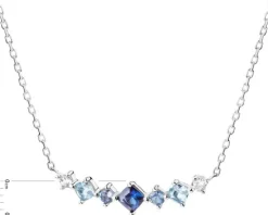 Naszyjnik srebrny z cyrkoniami