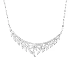 Naszyjnik srebrny z cyrkoniami