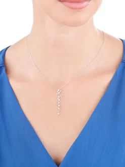 Naszyjnik srebrny z cyrkoniami