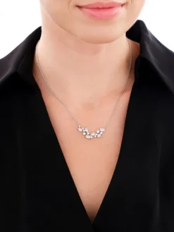 Naszyjnik srebrny z cyrkoniami