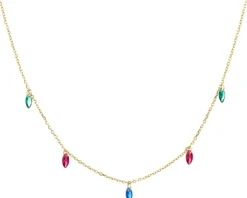 Naszyjnik srebrny z cyrkoniami