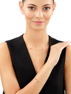 Naszyjnik srebrny z cyrkoniami