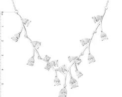 Naszyjnik srebrny z cyrkoniami