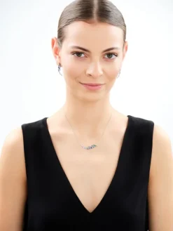 Naszyjnik srebrny z cyrkoniami