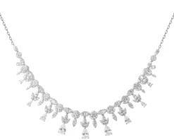 Naszyjnik srebrny z cyrkoniami