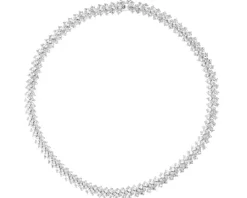 Naszyjnik srebrny z cyrkoniami