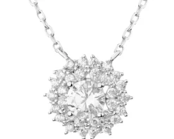 Naszyjnik srebrny z cyrkoniami