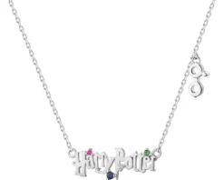 Naszyjnik srebrny z cyrkoniami - Harry Potter, okulary, Warner Bros. Discovery
