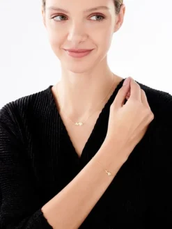 Naszyjnik srebrny z cyrkoniami - EKG serca, serce