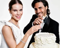 Naszyjnik srebrny z cyrkoniami