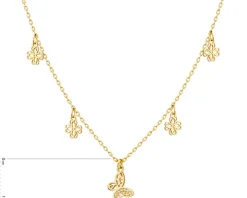 Naszyjnik srebrny z cyrkoniami - motyle