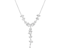 Naszyjnik srebrny z cyrkoniami