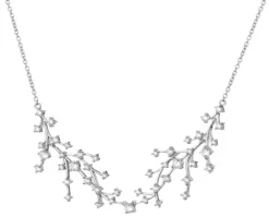 Naszyjnik srebrny z cyrkoniami