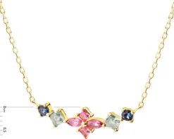 Naszyjnik srebrny z cyrkoniami