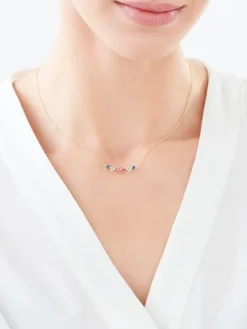 Naszyjnik srebrny z cyrkoniami