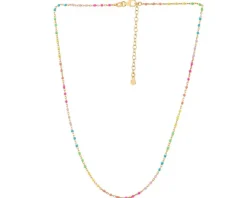 Naszyjnik srebrny z emalią