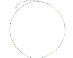 Naszyjnik srebrny z emalią