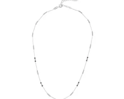 Naszyjnik srebrny z emalią - kulki