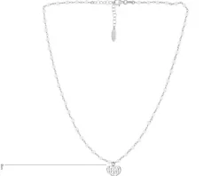 Naszyjnik srebrny z masą perłową - serce