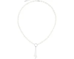 Naszyjnik srebrny z perłami