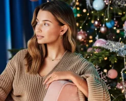 Naszyjnik srebrny ze szkłem