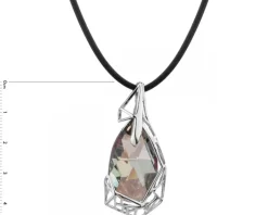 Naszyjnik srebrny ze szkłem