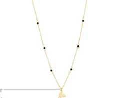 Naszyjnik srebrny ze szlifowanym szkłem - ptak