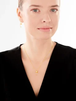 Naszyjnik srebrny ze szlifowanym szkłem