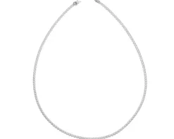 Naszyjnik z białego złota z brylantami - 45 cm - 2,37 ct - próba 750