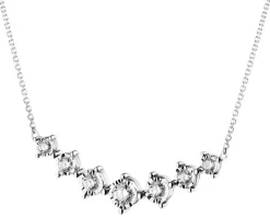 Naszyjnik z białego złota z brylantami - 0,33 ct - próba 750