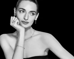 Naszyjnik z białego złota z brylantami - 42 cm - 5,00 ct - próba 750