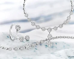 Naszyjnik z białego złota z brylantami - 1,91 ct - próba 585