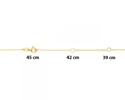 Naszyjnik z żółtego złota z diamentami i perłami - próba 375