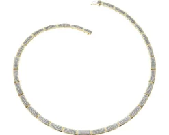 Naszyjniki z żółtego złota z diamentami - 2,00 ct - próba 585