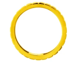 Obrączka srebrna pozłacana