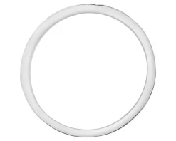 Obrączka srebrna z emalią - EKG serca