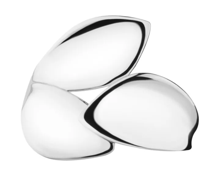 Pierścionek srebrny - liście