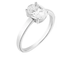 Pierścionek srebrny cyrkonią