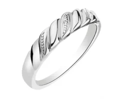 Pierścionek srebrny z cyrkoniami